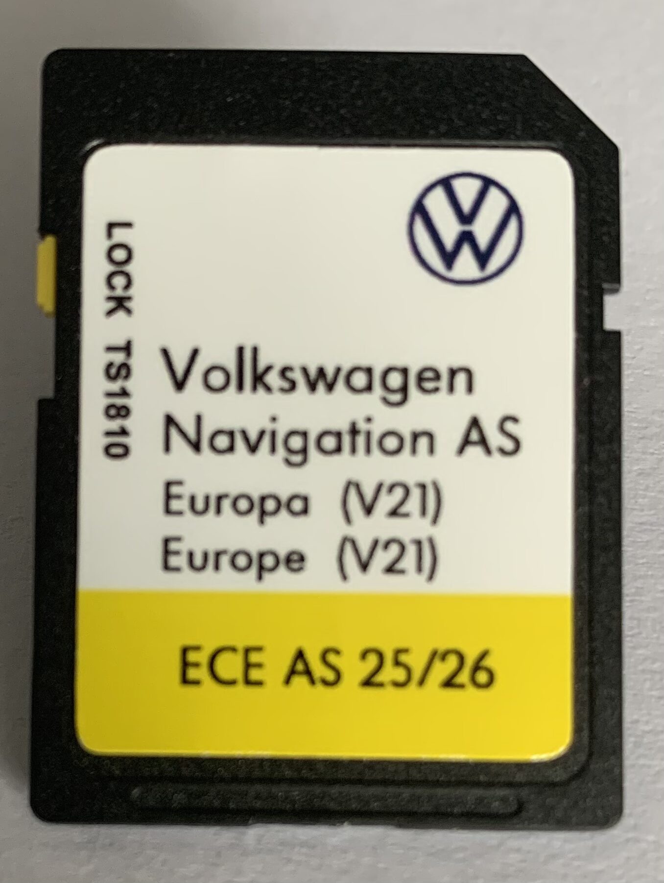 VW (AS) V21 2025 2026 Mib2 Discover Media 32GB Sat Nav SD Card Map Update UK & Europe 1 MIB2 V21 sd card
