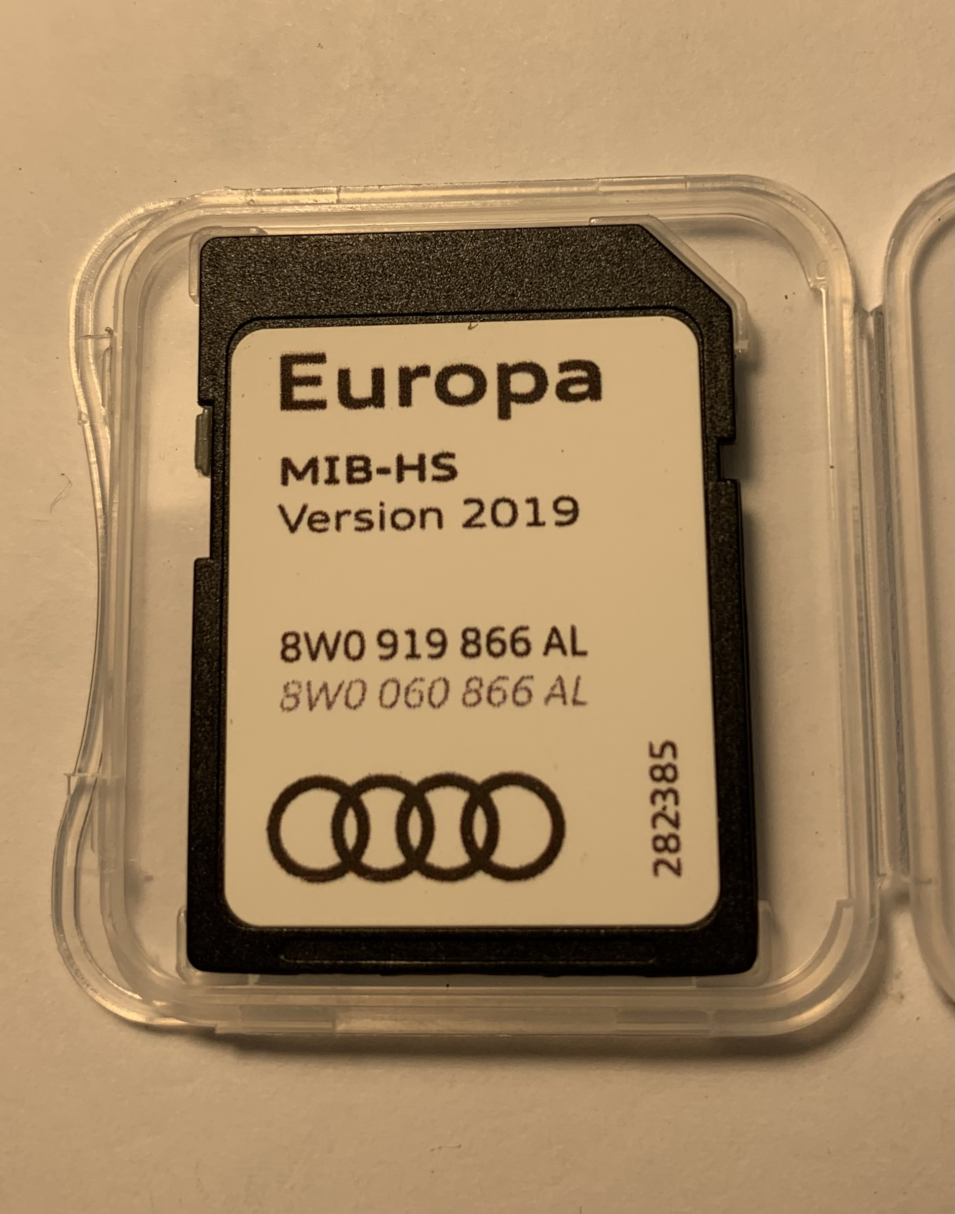 Audi Genuine A3 A4 A5 Q2 Q5 2019 SAT NAV MIB-HS SD Card Europe 8W0919866AL 1 Audi Genuine A3 A4 A5 Q2 Q5 2019 SAT NAV MIB-HS SD Card Europe 8W0919866AL