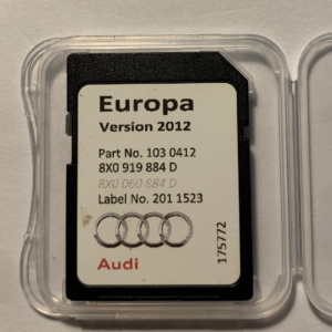 Audi Genuine A1 A6 A7 Q3 RMC Maps Sat Nav SD Card 2012 8X0919884D