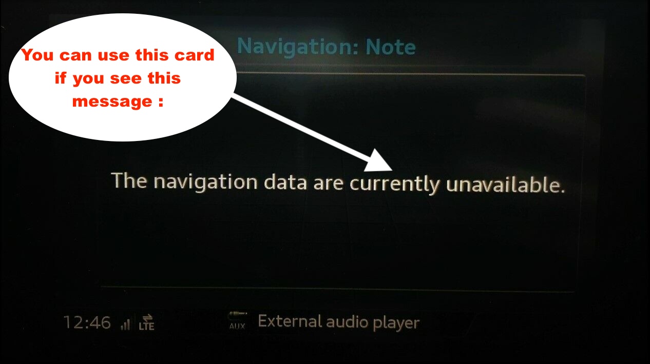 Audi Genuine A3 A4 A5 Q2 Q5 2019 SAT NAV MIB-HS SD Card Europe 8W0919866AL 2 Audi Genuine A3 A4 A5 Q2 Q5 2019 SAT NAV MIB-HS SD Card Europe 8W0919866AL - Image 2