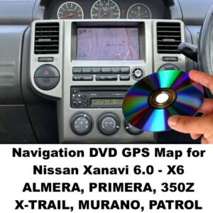 Navigation DVD GPS Map for Nissan Xanavi 6.0 X6