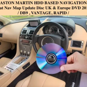 Aston Martin HDD Sat Nav Map Update Disc UK & Europe 2018 – 2 DVD Set