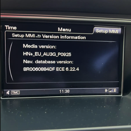 Audi MMI 3G+ Map Update SD Card – Premium 2023 Latest Navigation Maps for 3GP HDD Systems 1 Audi MMI 3G+ Map Update SD Card navigation software screen showing 2023 maps interface